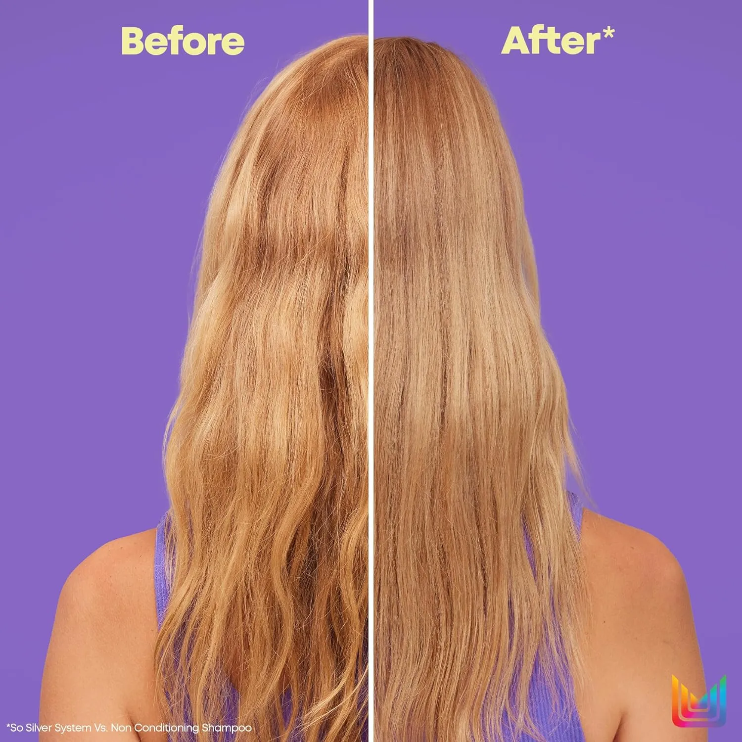 MATRIX So Silver Purple Conditioner - Removes Brassy Yellow Undertones, Color Depositing & Toning, Pigmented Conditioner For Blondes and Greys, Salon Conditioner, Vegan