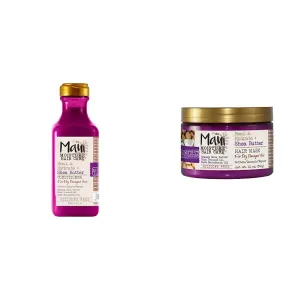Maui Moisture Heal & Hydrate   Shea Butter Hair Mask & Leave-In Conditioner Heal & Hydrate   Shea Butter Conditioner to Repair & Deeply Moisturize Tight Curly Hai