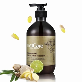 MaxCare Ginger Hair Conditioner 500ml – Anti Hair Loss Treatment with Herbal Extracts, Strengthens Roots, Boosts Growth, Repairs Damage, Silicone-Free, Unisex for All Hair Types