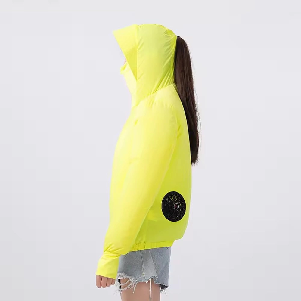 Meichoon Sun Protective Jacket UPF 50  Air Conditioner Hoodie Lightweight Cooling Clothes with Fans Stay Cooling in Summer