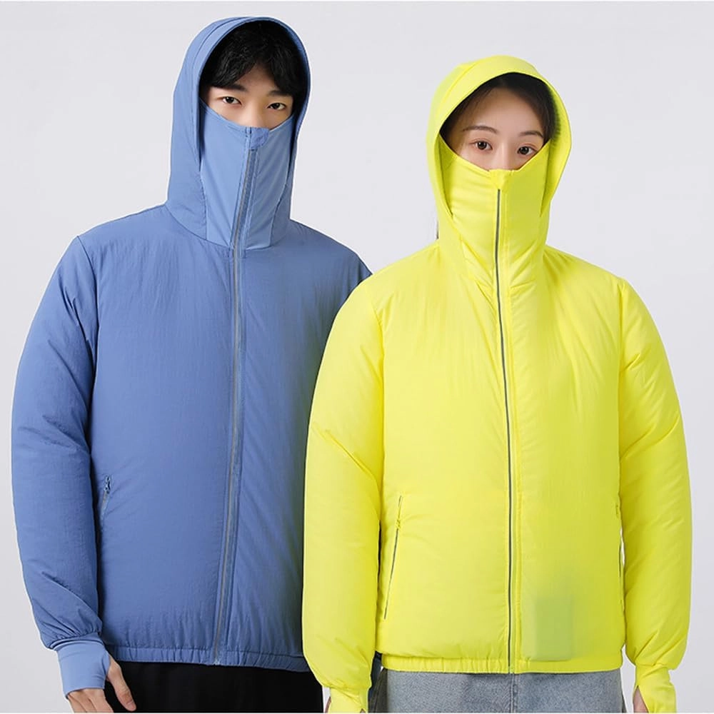 Meichoon Sun Protective Jacket UPF 50  Air Conditioner Hoodie Lightweight Cooling Clothes with Fans Stay Cooling in Summer