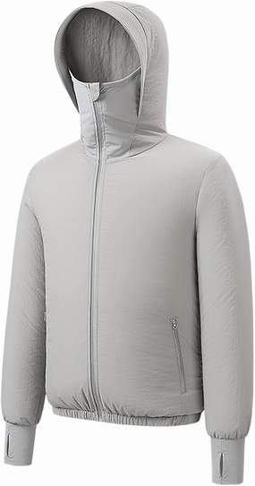 Meichoon Sun Protective Jacket UPF 50  Air Conditioner Hoodie Lightweight Cooling Clothes with Fans Stay Cooling in Summer