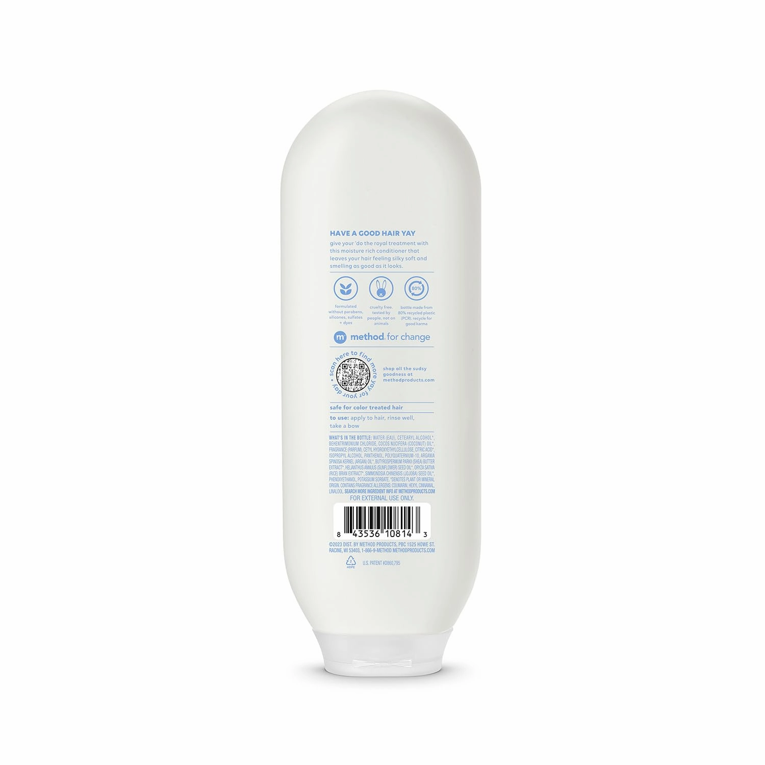 Method Moisturizing Conditioner, Simply Nourish with Shea Butter, Coconut, and Rice Milk Scent Notes, Paraben and Sulfate Free, 13.5 oz (Pack of 3)