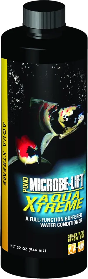 Microbe Lift XTP32 Xtreme Water Conditioner Treatment for Ponds and Outdoor Water Gardens, Safe for Live Koi Fish, Plant Life, and Décor, 32 Ounces