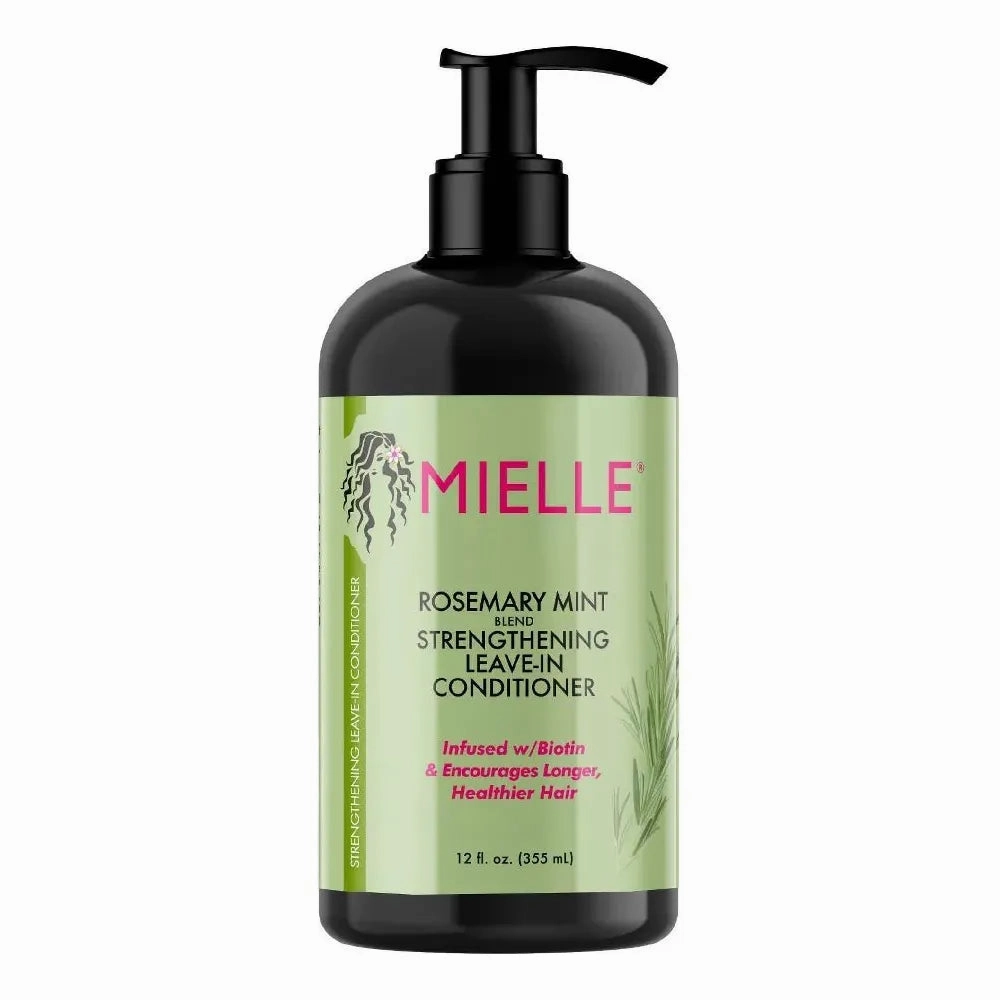 Mielle Organic - Rosemary Mint Leave-In Conditioner | Moisturizing | All Hair Types | Pump Bottle | 12oz