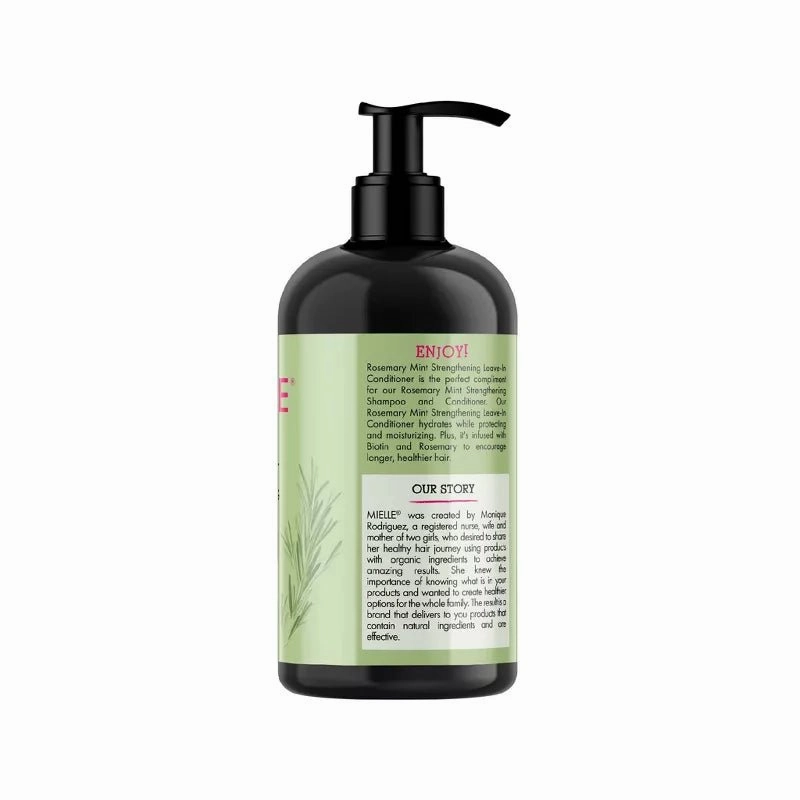 Mielle Organic - Rosemary Mint Leave-In Conditioner | Moisturizing | All Hair Types | Pump Bottle | 12oz