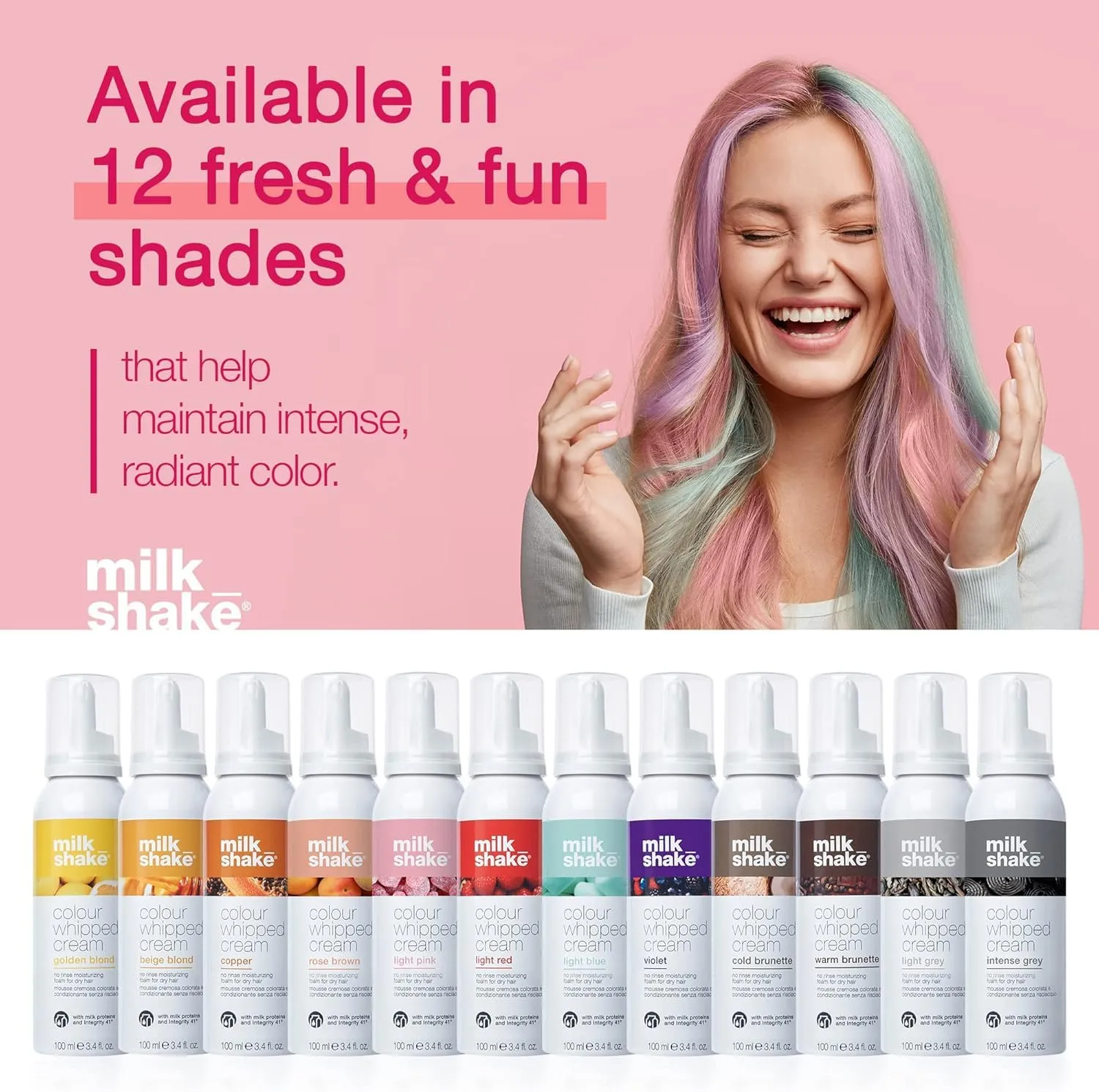 milk_shake Color Whipped Cream Leave In Coloring Conditioner - Provides Temporary Hair Color Tone