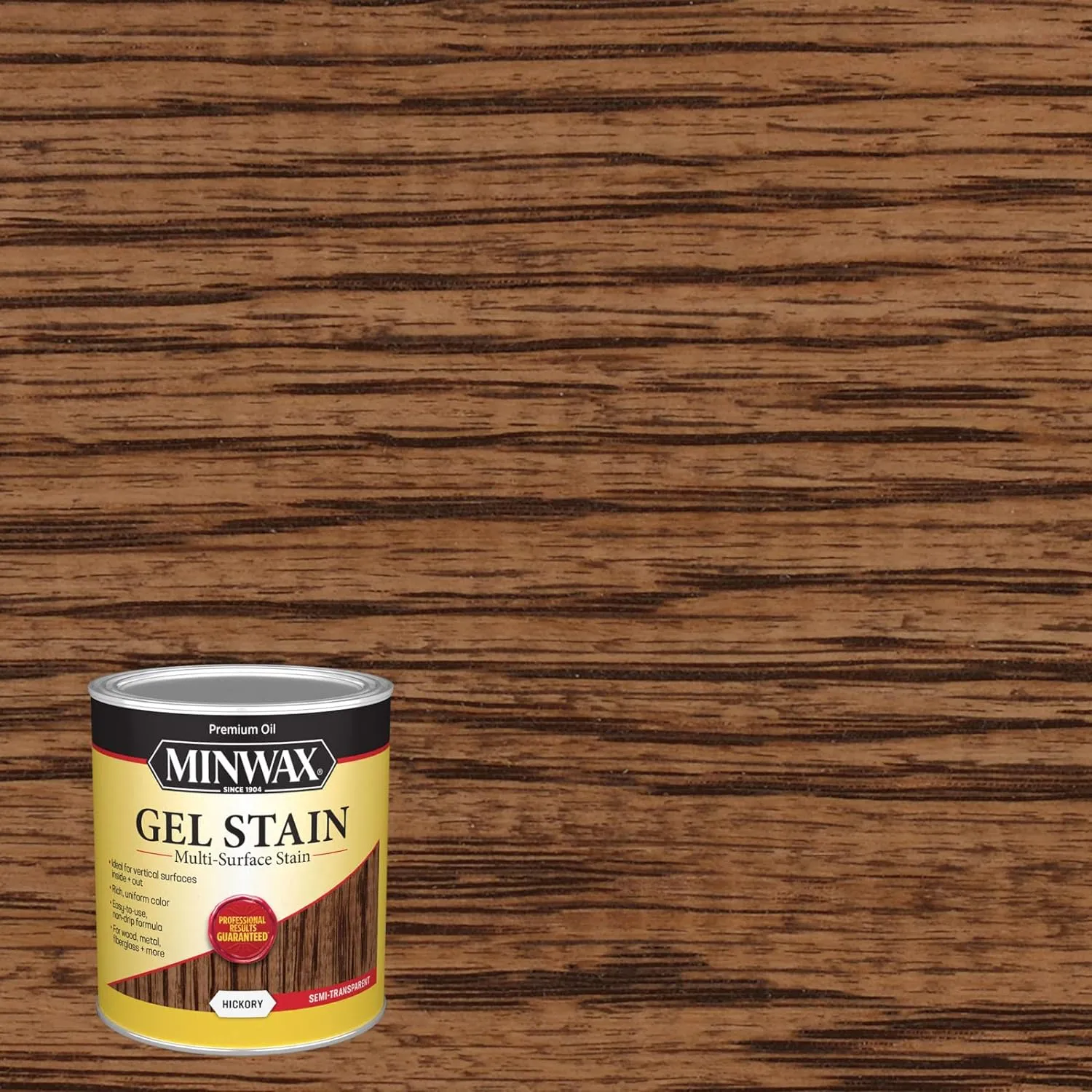 Minwax Gel Stain for Interior Wood Surfaces, Quart, Hickory