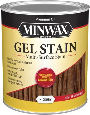 Minwax Gel Stain for Interior Wood Surfaces, Quart, Hickory