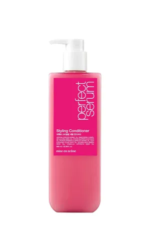 Mise En Scene Perfect Hair Perfume Conditioner - Styling Serum Conditioner - with Peony and Rose Scent, Styling Memory & Heat Protection, Enriched with Argan Oil, Daily Nourishing, 22.99 Fl. Oz.