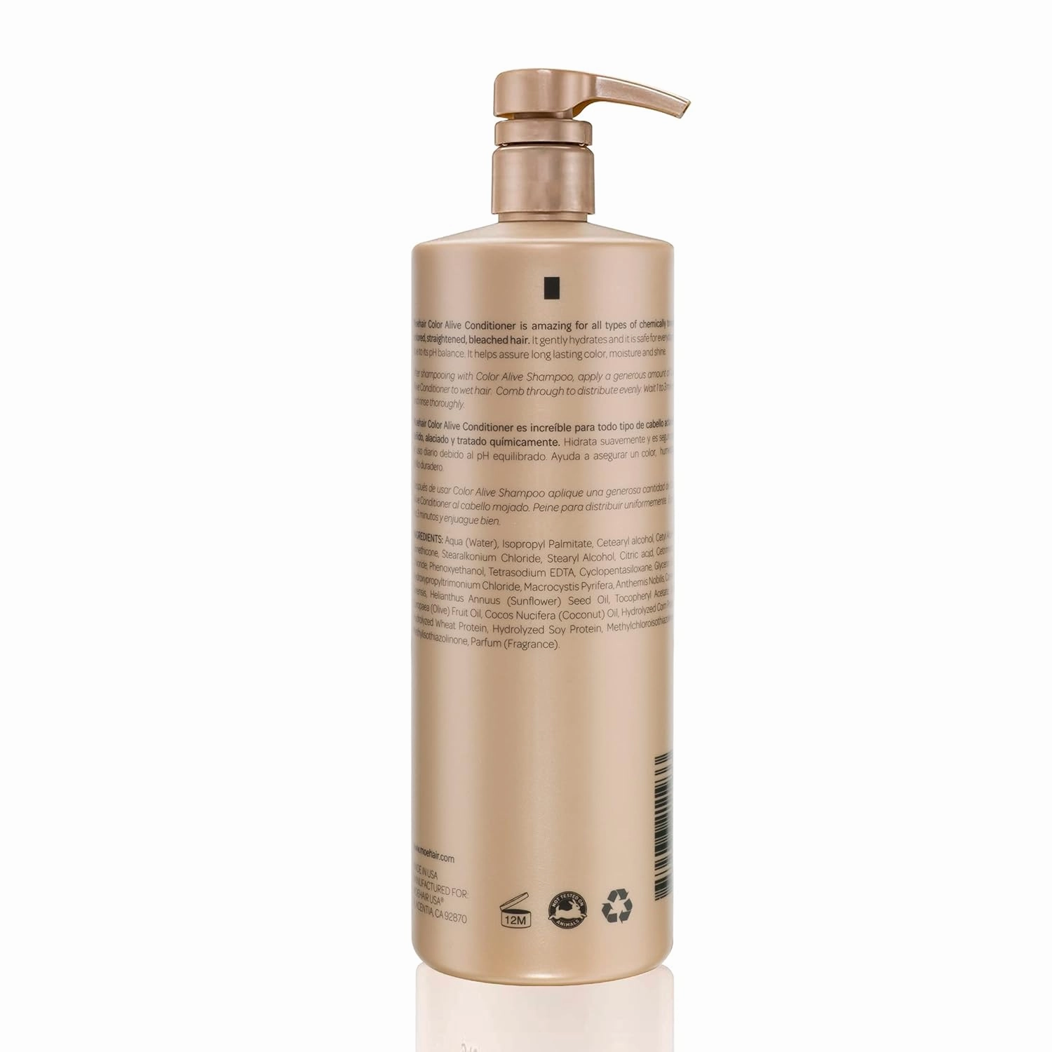 MOEHAIR Color Alive Conditioner | Hydrating & Nourishing | For Color Treated Hair | Paraben & Sulfate Free | Reduces Scalp Dryness | Softens & Detangles (32 Fl. Oz)