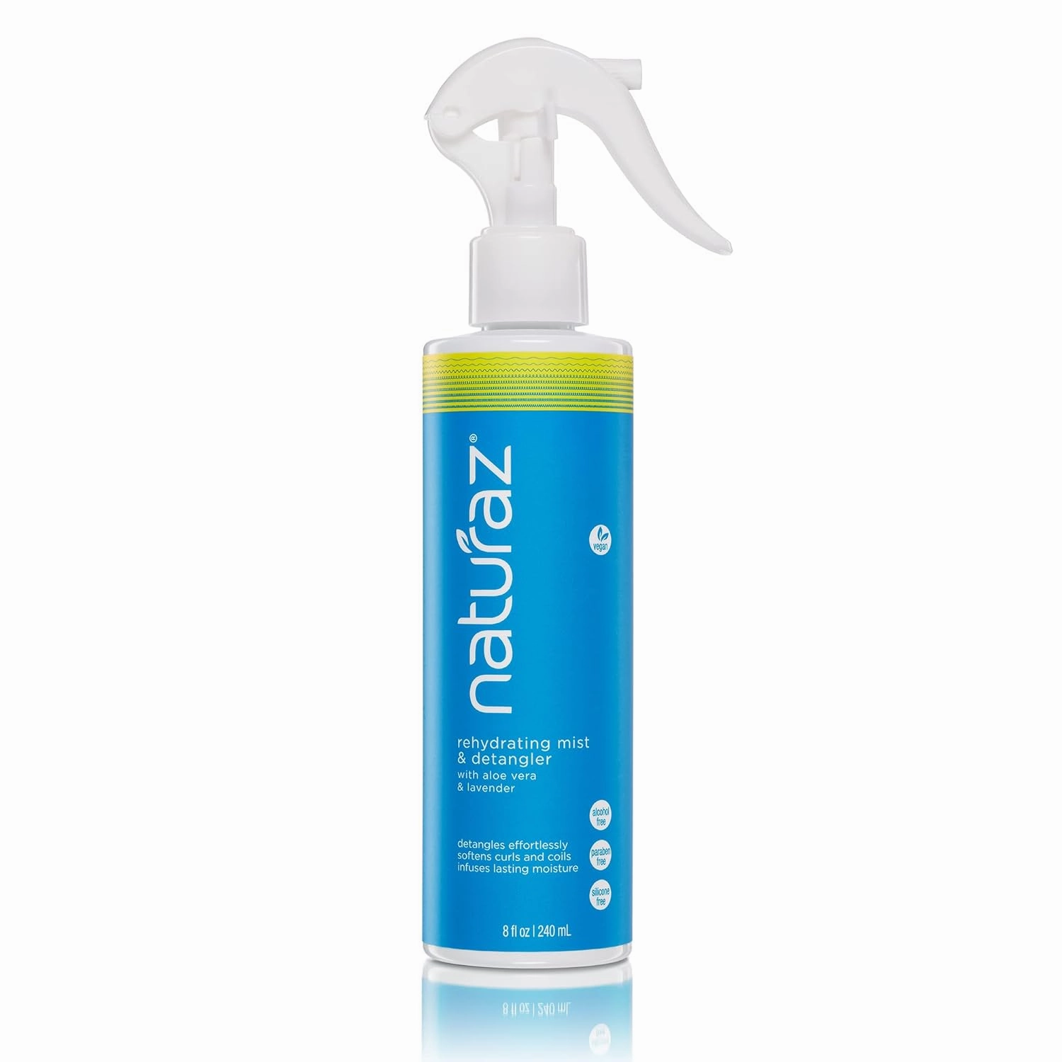 Moisturizing Hair Detangler Spray for Women Men Kids with Aloe Vera for Dry, Curly, Coily, Matted, Damaged Hair - Leave in Conditioner - 100% Vegan Nourishing Hair Conditioner - 8 fl oz