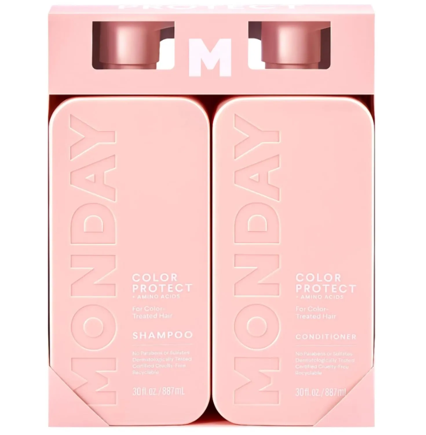 MONDAY HAIRCARE | Color Protect Shampoo & Conditioner |  AMINO ACIDS | For Color-Treated Hair | Vitamin E & Jojoba Oil | No Parabens or Sulfates | 30oz & 30oz | 2 Pack