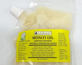 Mono'i de Tahiti'- Double Tiare' Scent-100% Natural-LIMITED EDITION-8 ounce