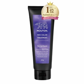 MOUTON Neo Ash-Purple Hair Dye Semi-Permanent 250g, Ash-Purple Hair Color Depositing Conditioner Mask, Vegan, PPD & Ammonia Free