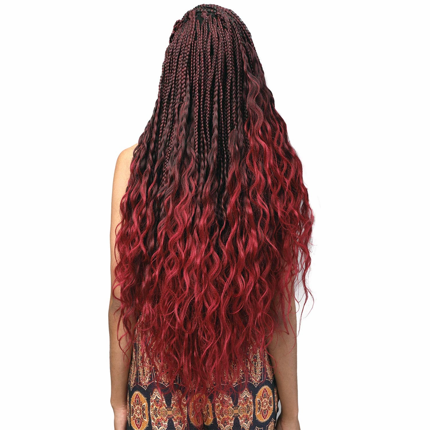 MULTI PACK DEALS! Bobbi Boss Synthetic Hair Braids Pre-Feathered 3X King Tips Body Wave 28" (3-PACK, 2)