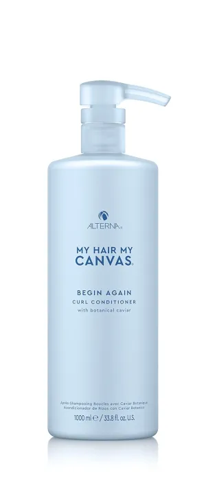 My Hair. My Canvas. Begin Again Vegan Curl Enhancing Conditioner for Curly, Wavy, and Coily Hair