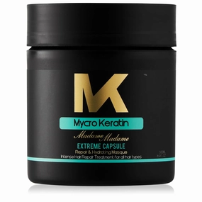 Mycro Keratin Madame Madame Intensive Hydration Hair Mask for Dry Damaged Hydrating Mask for All Hair Types, Deep Conditioning Hair Mask (16.9 Fl.oz)