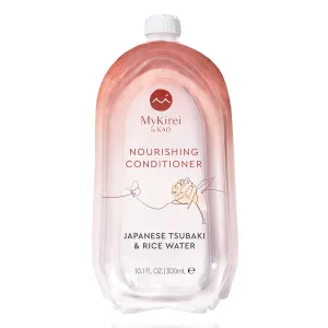 MyKirei By Kao Conditioner Refill with Japanese Tsubaki & Rice Water for Hair, Sustainable Bottle, Citrus, 10.1 oz
