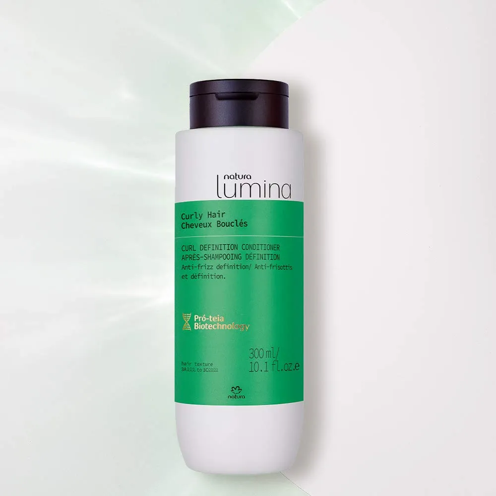 natura - Lumina Curly Hair Hydration Conditioner - Enhance Curls - Reduce Frizz - Hydrate & Detangle Hair - Vegan Hair Care - Brazilian Beauty Secrets - Personal & Self Care - 10.1 fl oz (300ml)