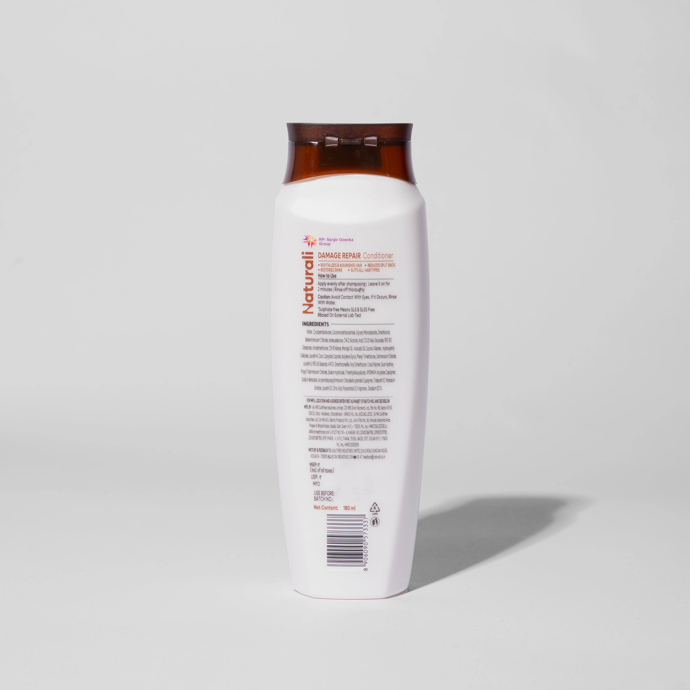 Naturali Damage Repair Conditioner for Split Ends & Breakage with Avocado & Moringa Oil