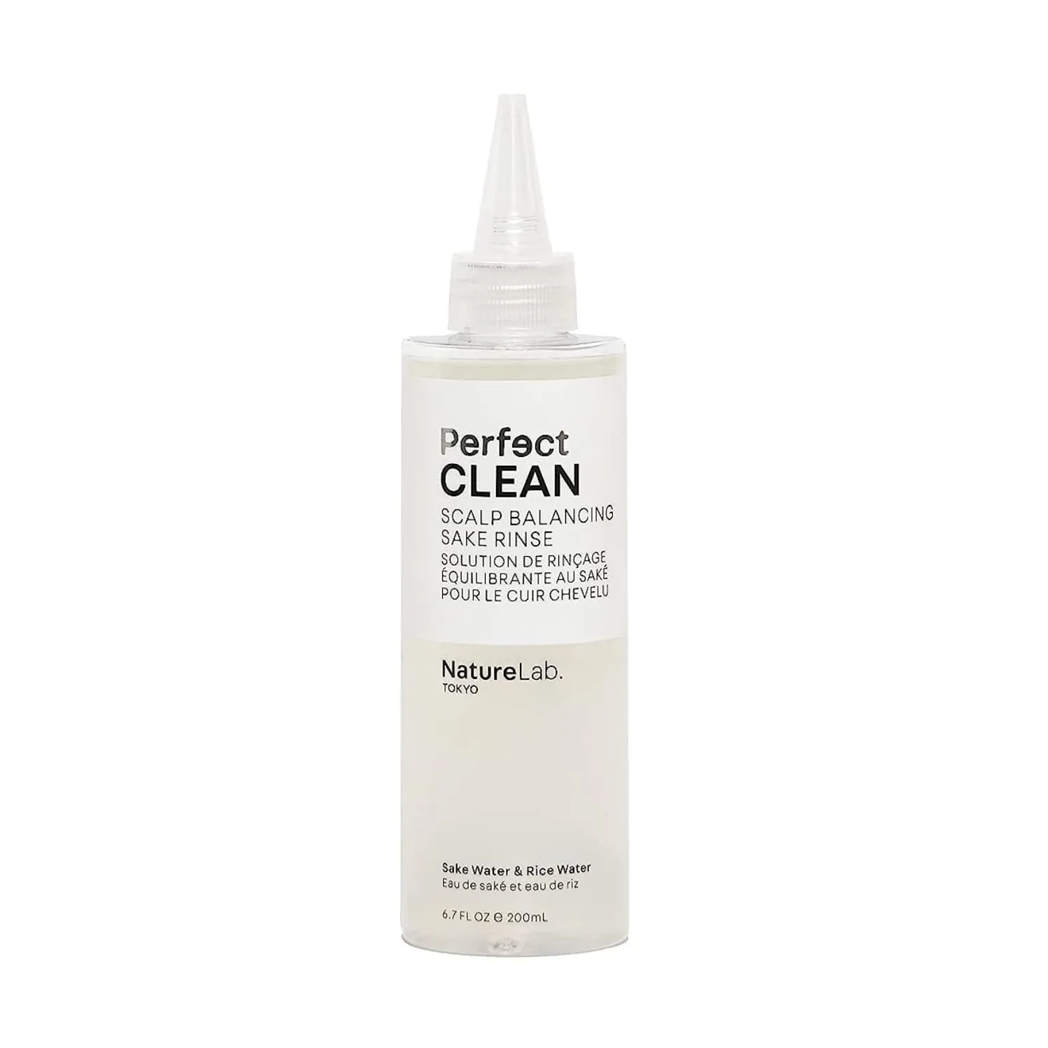 NATURELAB. TOKYO Perfect Clean Scalp Balancing Sake Rinse: Removing Product Build-Up and Impurities for Optimal Scalp Health | 6.7 FL OZ / 200 ML