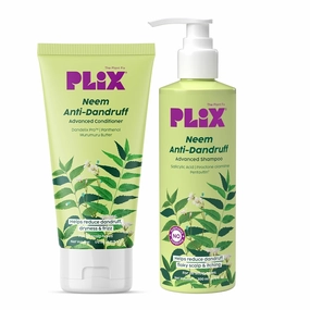Neem Anti-Dandruff Advanced Kit | Shampoo (200ml), Conditioner (175ml) | Reduces Dandruff & Scalp Itching | Piractone Olamine & 3% Dandelix Pro