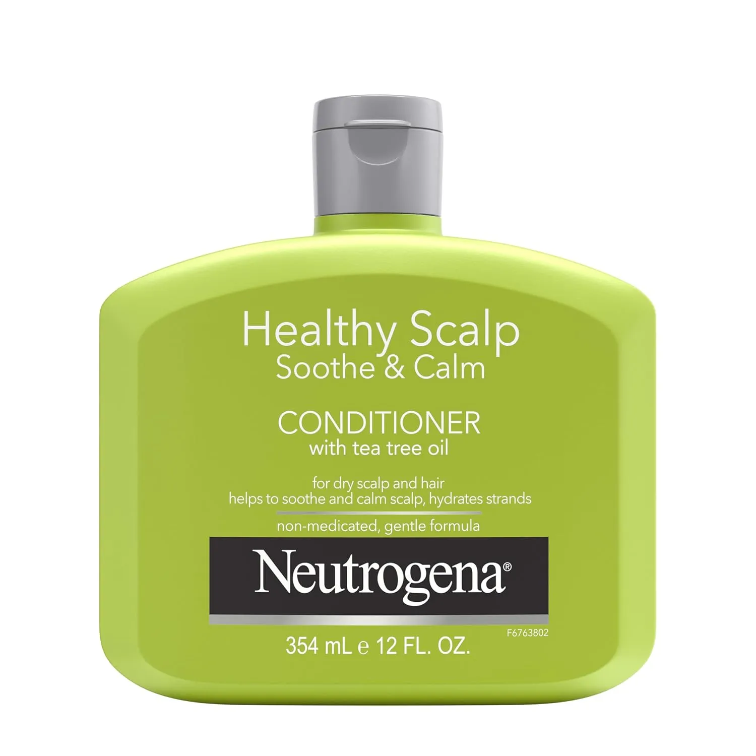 Neutrogena Tea Tree Oil Conditioner - Soothing & Calming for Healthy, Moisturized Hair & Scalp, pH-Balanced, Paraben-Free, Phthalate-Free, Safe for Color-Treated Hair, 12 fl oz