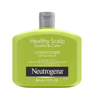Neutrogena Tea Tree Oil Conditioner - Soothing & Calming for Healthy, Moisturized Hair & Scalp, pH-Balanced, Paraben-Free, Phthalate-Free, Safe for Color-Treated Hair, 12 fl oz