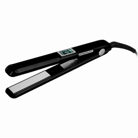 New Ultrasonic Infrared Hair Straightener Care Flat Iron Recovers The Damaged Hair LCD Display Hair Treatment Styler Cold Iron Straightener, Black