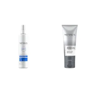Nexxus Humectress Leave-In Conditioner Spray 20-in-1 Perfector & Smooth & Full Blow Dry Balm Weightless Style Frizz Control, Volume & Heat Protect Styling Cream for Smooth & Full Hair 6 oz
