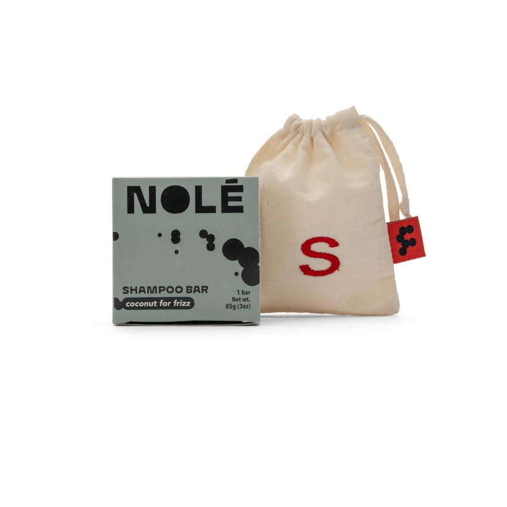 NOLE CARE Coconut Shampoo Bar With Batana Oil 3 Oz   Rescue Bag for Maximizing Your Shampoo and Conditioner Bars