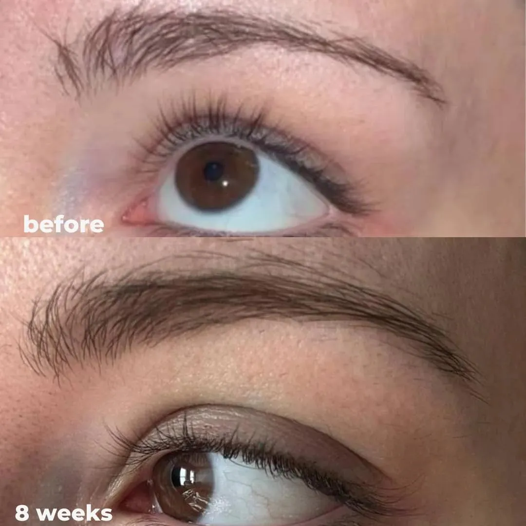 nuorganic 'Cosmic Brow' Eyebrow Serum for Growth | Natural Eye Brow Serum for Thicker, Longer, More Defined Brows | 4 Months Supply XL Size | Cruelty Free, Made in USA