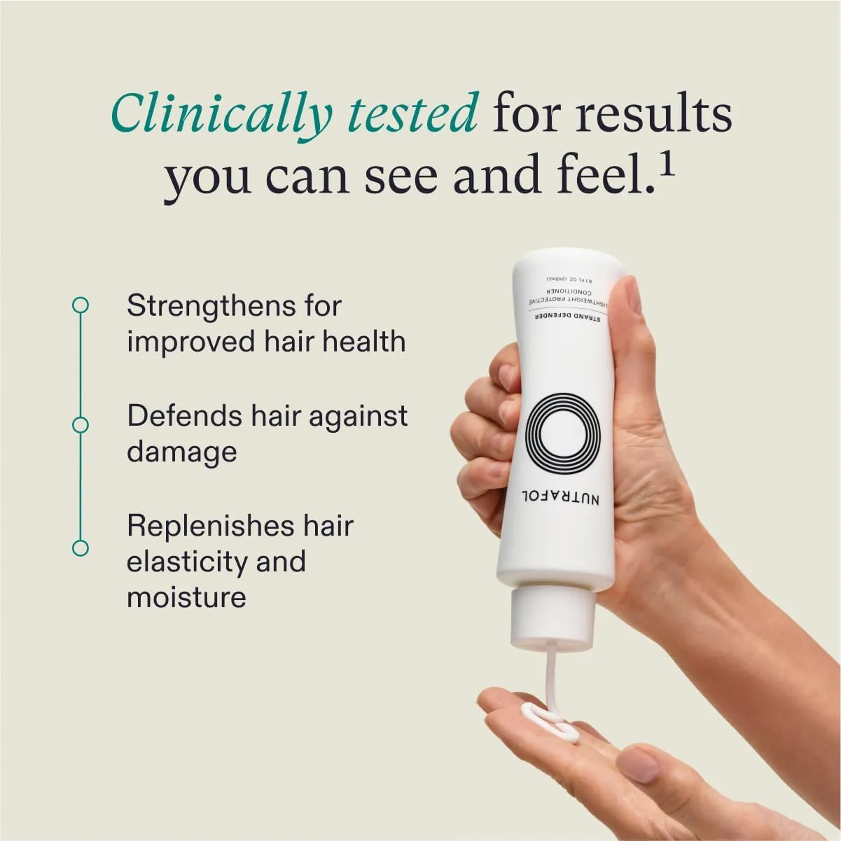 Nutrafol Conditioner, Physician-formulated for Thinning Hair, Moisturizing, Strengthening and Color Safe, Lightweight Protection
