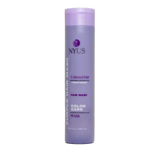 NYUS Purple Hair Mask for Colored Hair - 10.14 fl oz - Dual-Use as Conditioner or Mask, Argan Oil, Vitamin E, Antioxidant-Rich, Color Protection - Sulfate-Free, Paraben-Free - Cruelty-Free