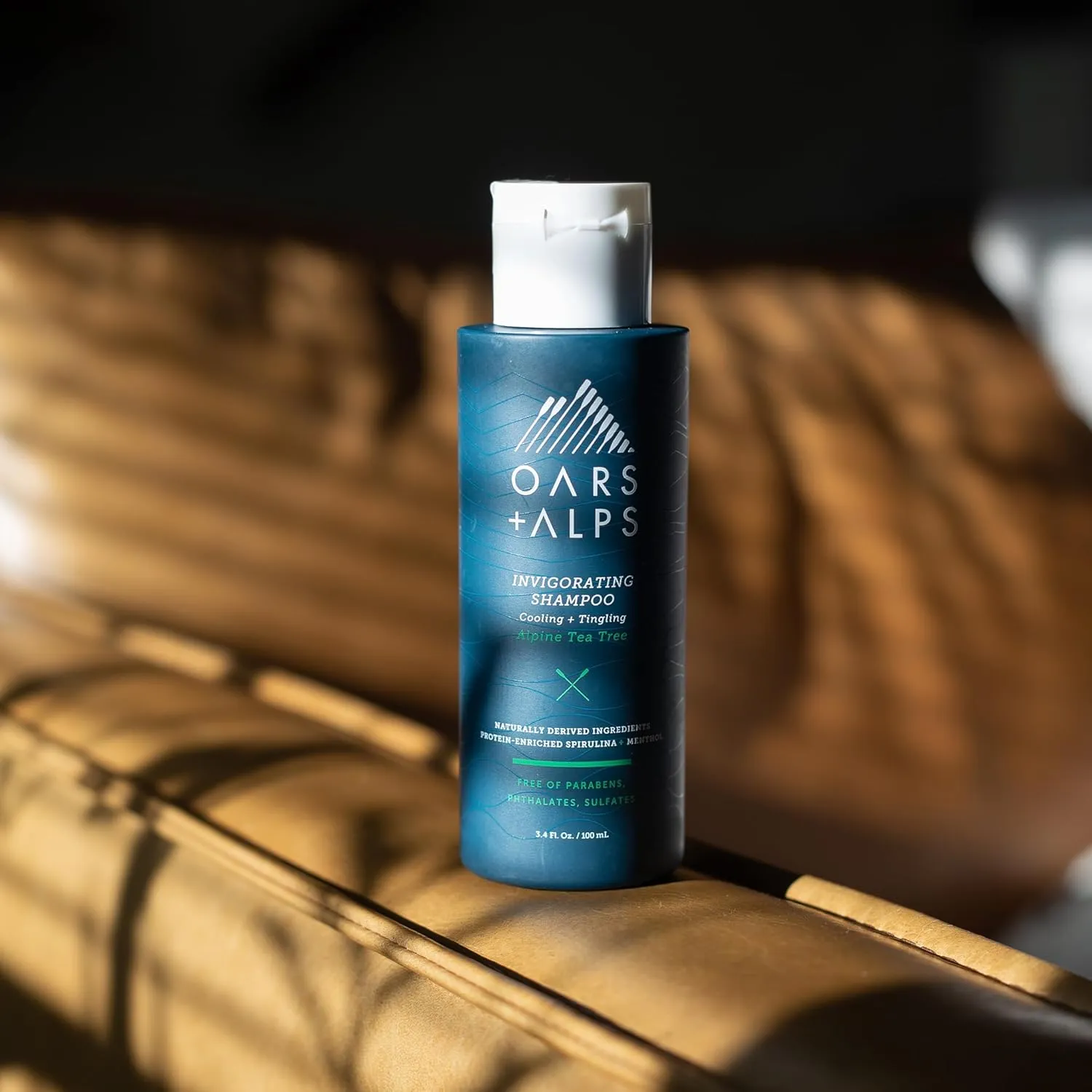 Oars   Alps Men's Sulfate Free Hair Shampoo and Conditioner Set, Infused with Witch Hazel and Tea Tree Oil, Alpine Tea Tree, Travel Size 3.4oz Each