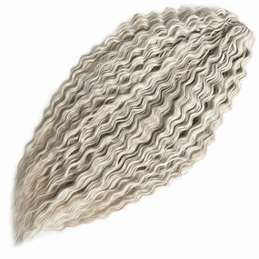 Ocean Wave Crochet Hair 22Inch Water Wave Crochet Hair 3Packs Deep Wave Crochet Hair Twist Crochet Hair For Women Synthetic Wavy Braiding Hair Extensions (T16/White Grey)