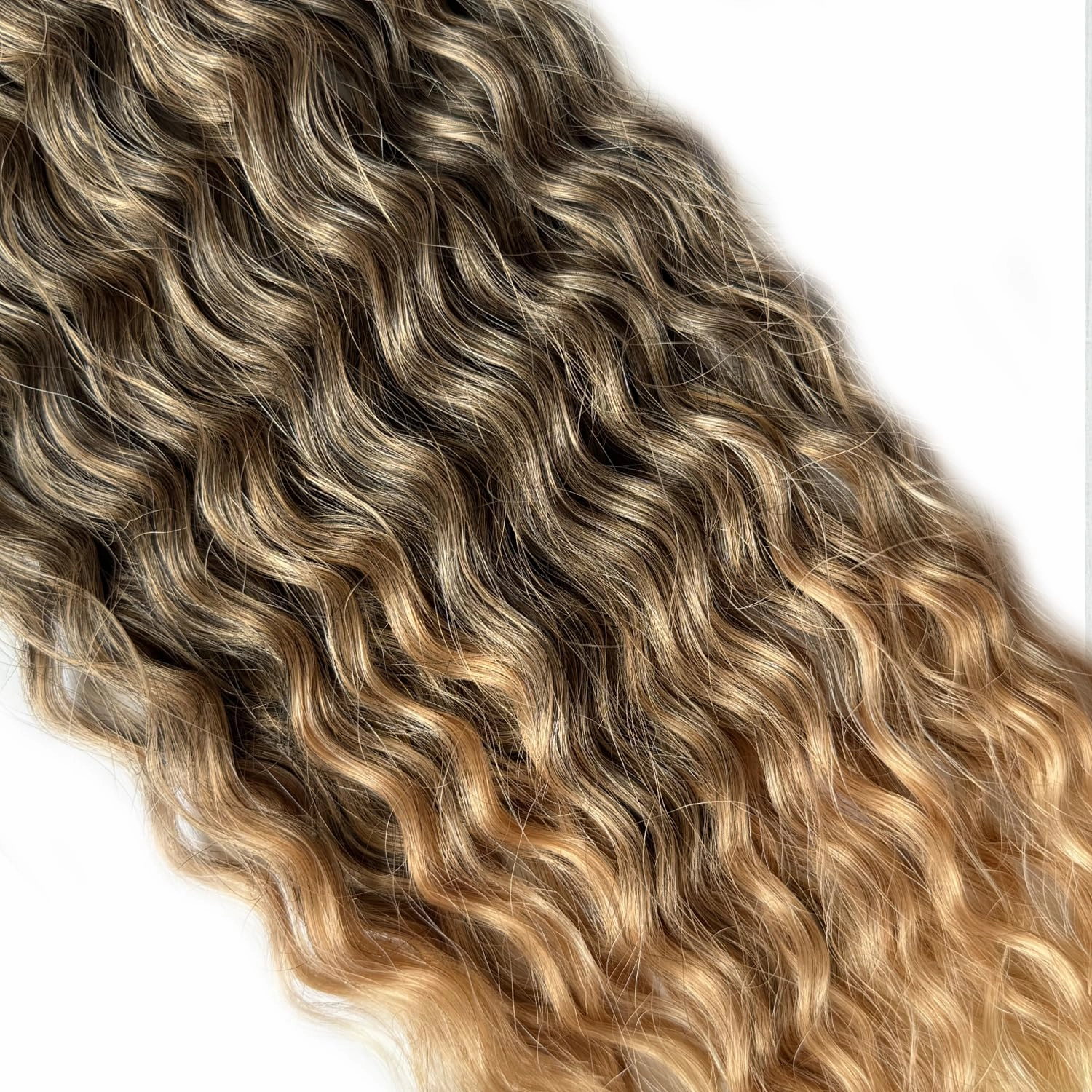 Ocean Wave Water Wave Crochet Hair 22Inch Loose Wave Braiding Hair 3Packs Deep Wave Braiding Hair Deep Curly Twist Crochet Hair For Women Synthetic Wavy Braiding Hair Extensions (T1B/27/613)