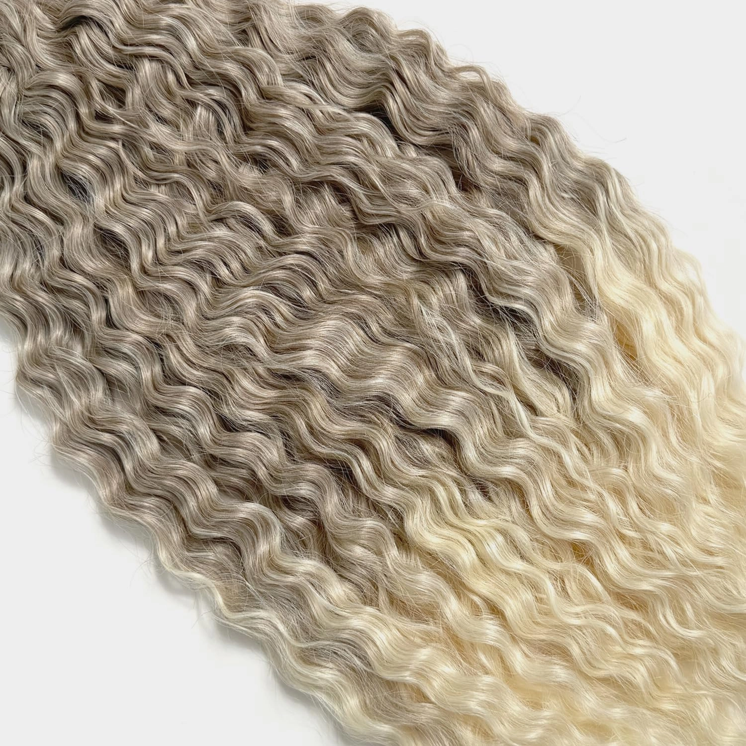 Ocean Wave Water Wave Crochet Hair 22Inch Loose Wave Braiding Hair 3Packs Deep Wave Braiding Hair Deep Curly Twist Crochet Hair For Women Synthetic Wavy Braiding Hair Extensions (T62)