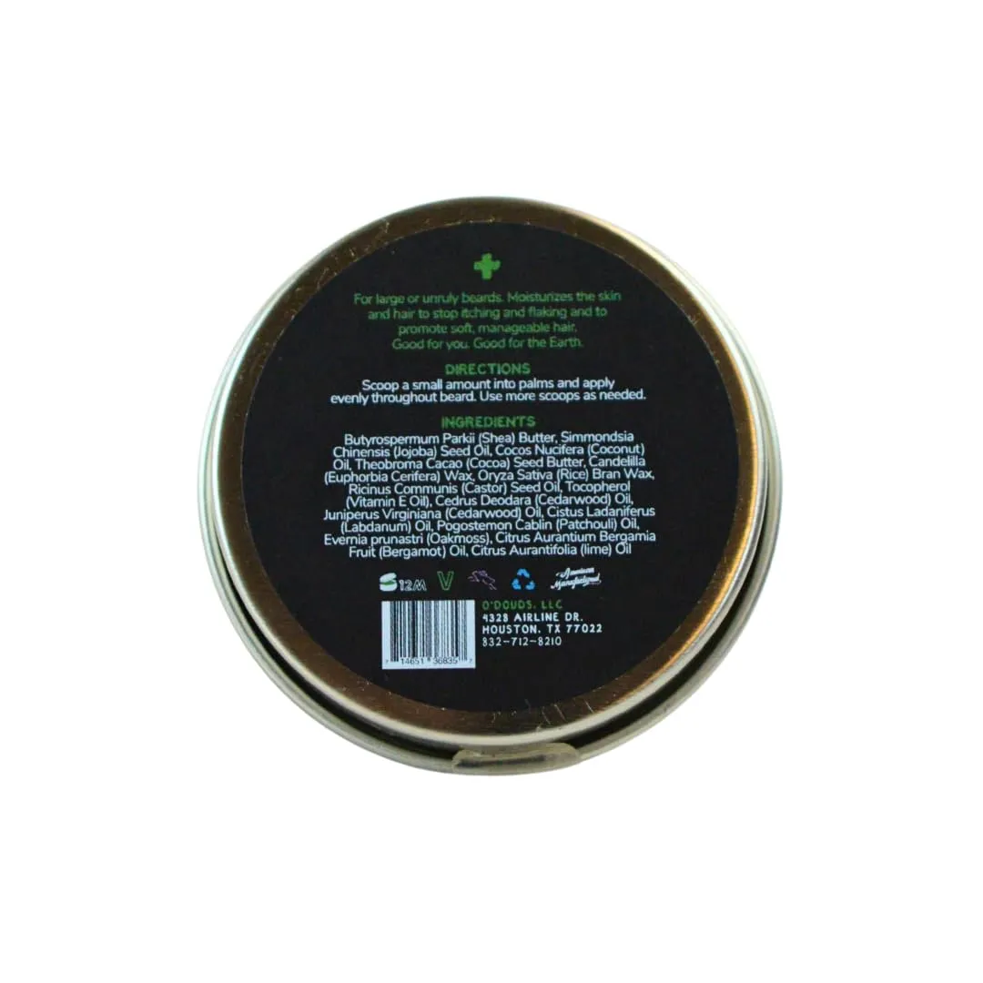 O'Douds Natural Beard Balm - Beard Conditioner & Softener - Plant-Based Grooming that Moisturizes, Conditions & Tames Facial Hair - Oakmoss & Cedar, 2oz.