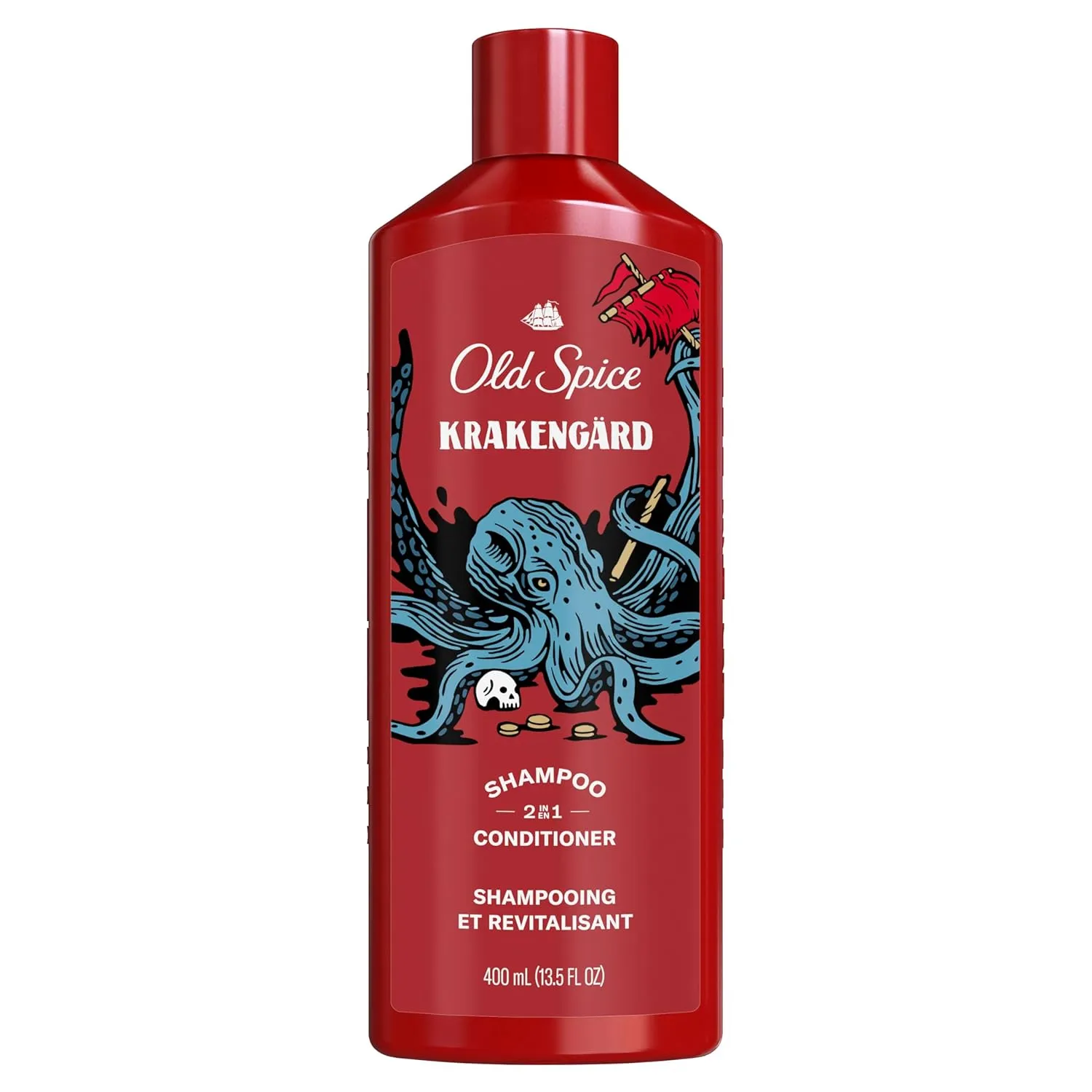 Old Spice Krakengard 2in1 Shampoo and Conditioner for Men, 13.5 fl oz (Pack of 6)
