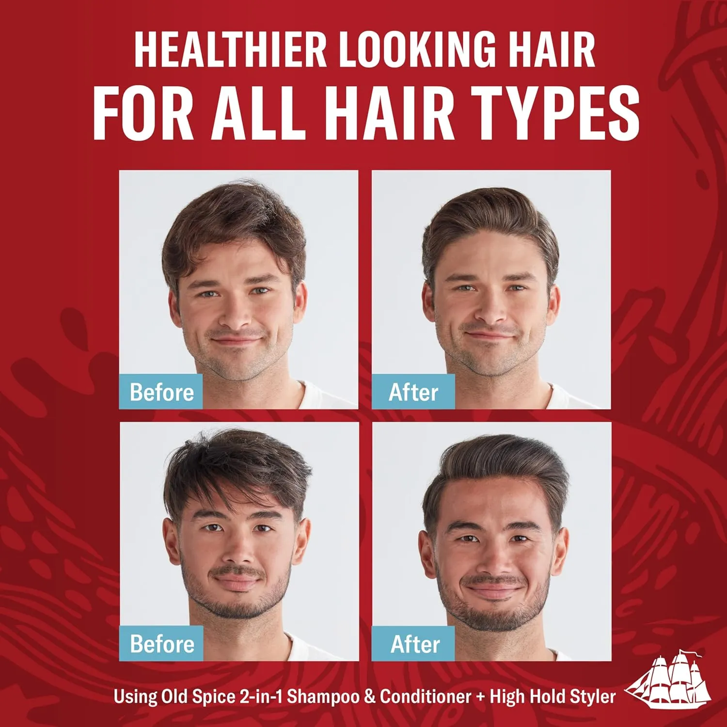 Old Spice Krakengard 2in1 Shampoo and Conditioner for Men, 13.5 fl oz (Pack of 6)