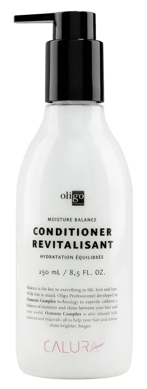 OLIGO PROFESSIONNEL - Calura Moisture Balance Conditioner - Men & Women - Paraben Free - For Oily Hair - Promotes Longevity of Colour - Revitalizes Shine - Sulfate Free - Moisturizing Formula - 8.5oz