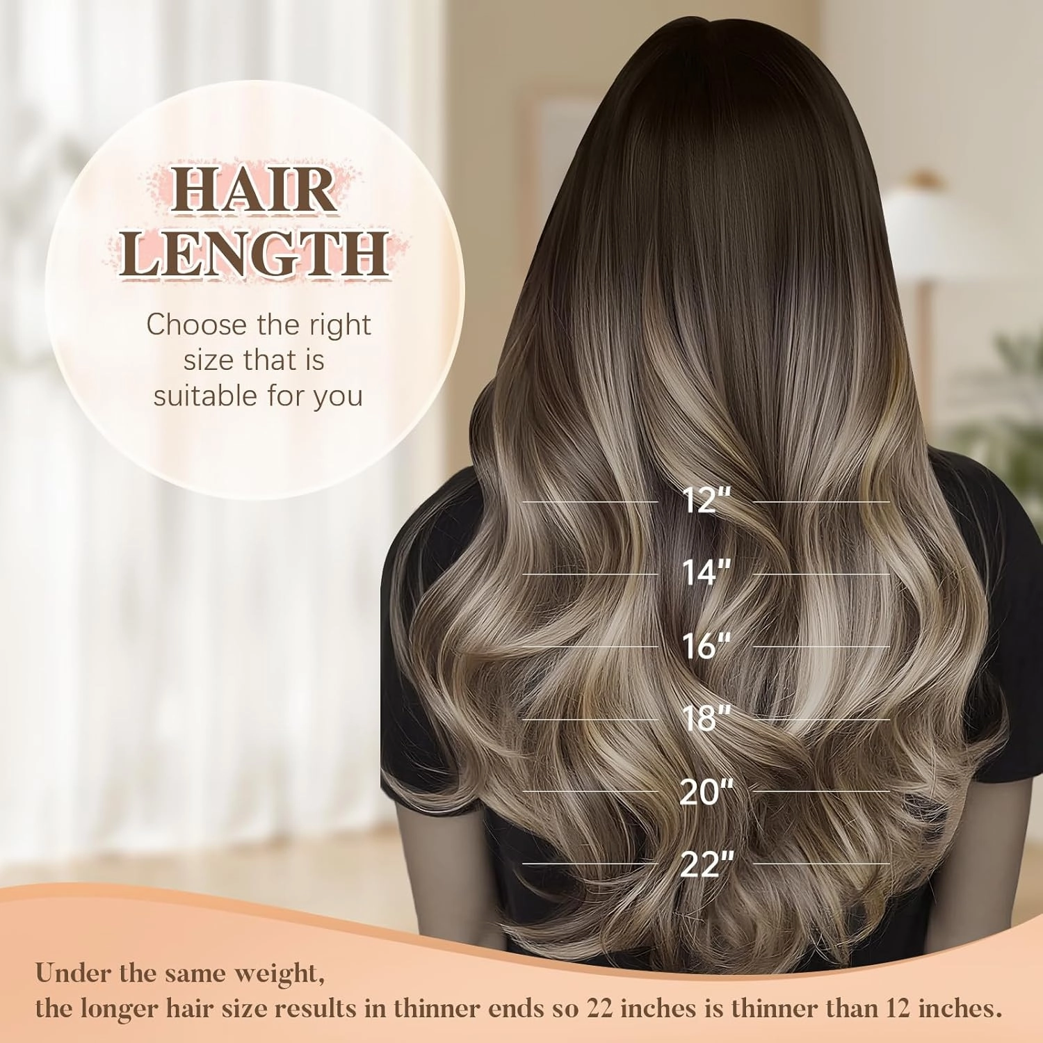 ombre clip in hair extensions remy hair extensions Balayage Walnut Brown to Ash Brown Mix Light Blonde Double Weft real hair extensions clip ins Straight Human Hair 12 Inch 7PCS 55g