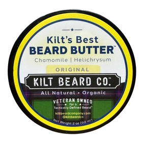 Original Beard Butter for Men- Best Beard Moisturizer & Conditioner & Conditioner- All-Natural Shea & Mango Butter- Softens & Hydrates Dry, Coarse Beards- Chamomile & Bergamot Scent