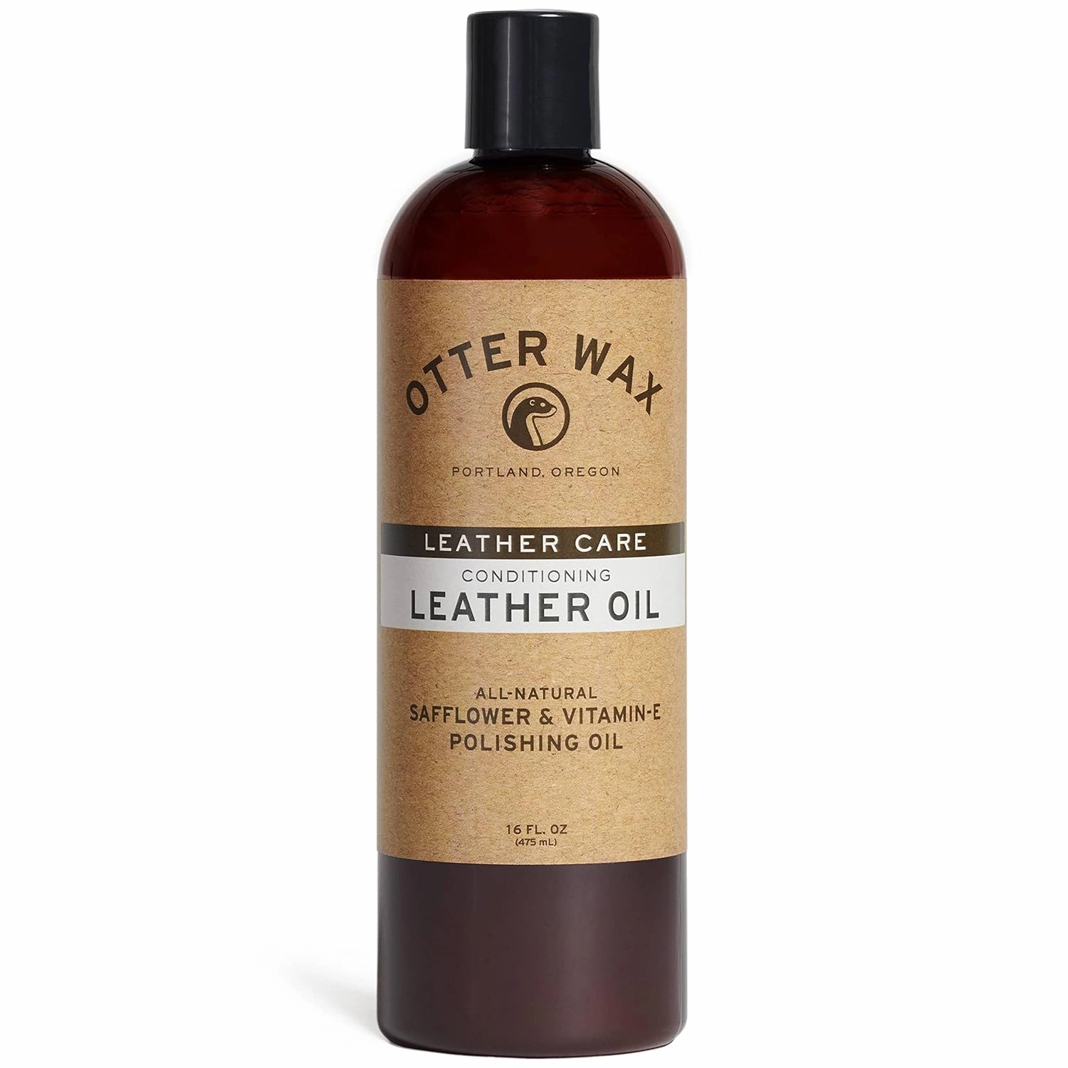 Otter Wax Conditioning Leather Oil - 16oz - All-Natural Polishing Treatment For Furniture, Boots, Car Seats, Jackets, Shoes & Bags