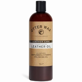 Otter Wax Conditioning Leather Oil - 16oz - All-Natural Polishing Treatment For Furniture, Boots, Car Seats, Jackets, Shoes & Bags