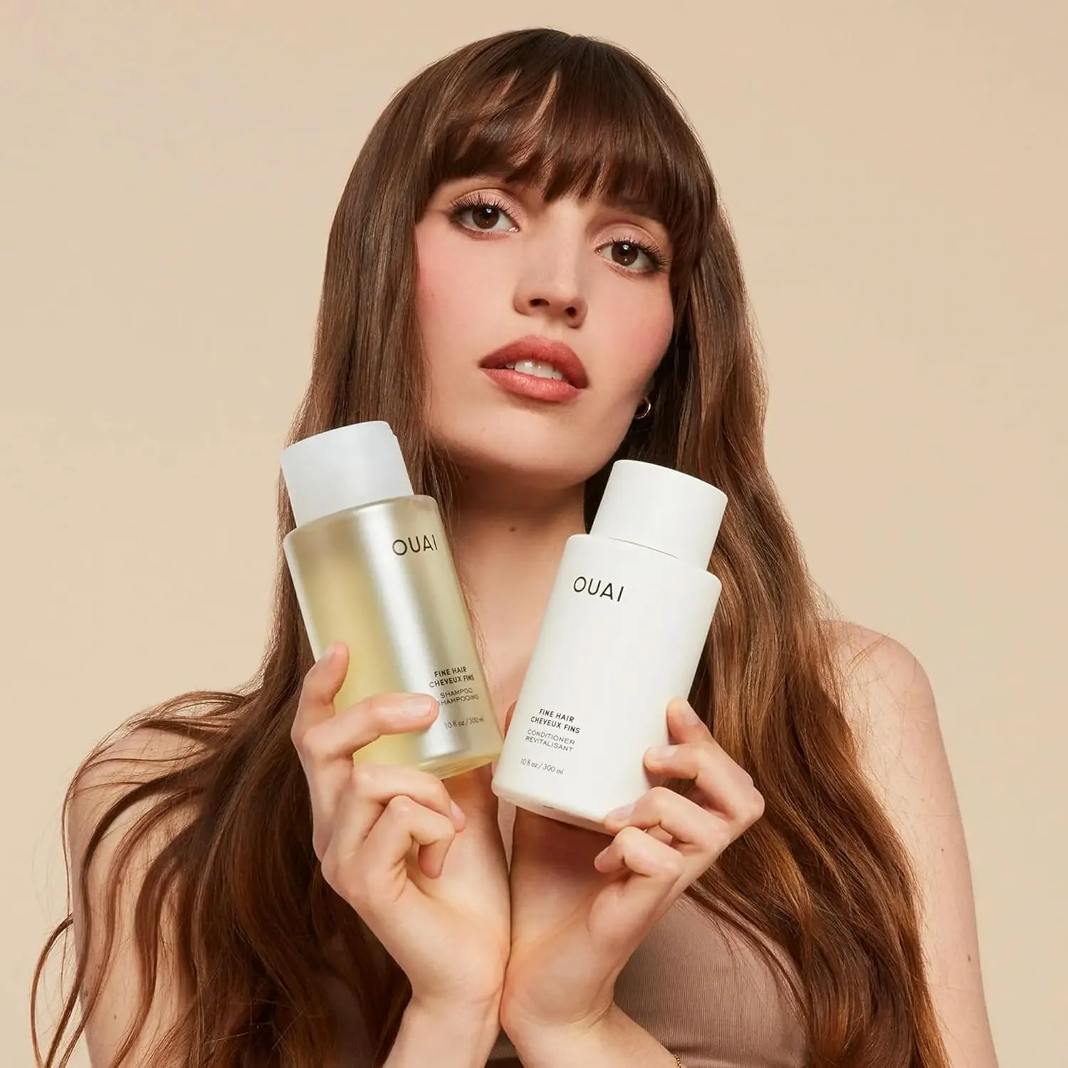 OUAI Fine Hair Conditioner - Volumizing Conditioner for Fine Hair Made with Keratin, Biotin and Chia Seed Oil - Adds Softness, Bounce and Volume - Free from Parabens, Sulfates, and Phthalates (10 Oz)
