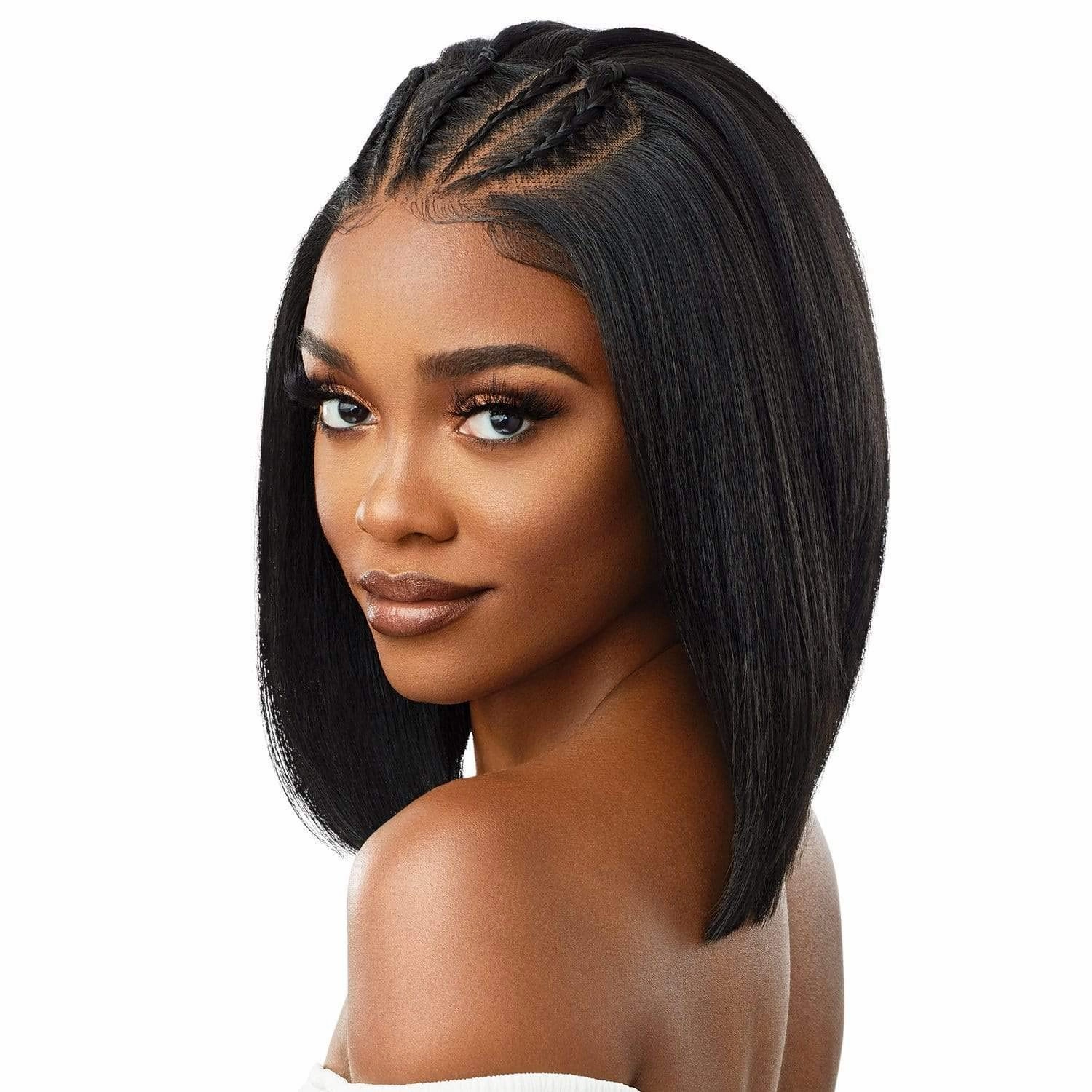 Outre Lace Front Wig Perfect Hair Line 13X4 JENISSE (DR4/CRMCH)
