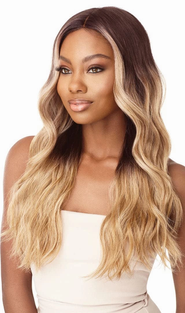 Outre Synthetic I-Part Swiss Lace Front Wig STEVIE (DRFF4/CHAM)